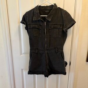 White Fox Boutique Summer of Love Acid Black Playsuit